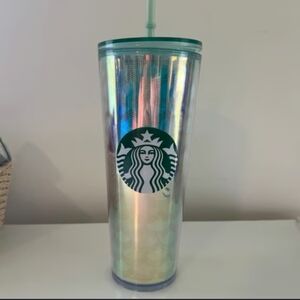 Acrylic Iridescent Starbucks tumbler